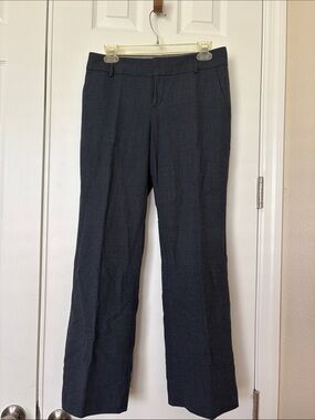 Banana Republic Women's Navy Charcoal Straight-Leg Trousers—Martin Fit